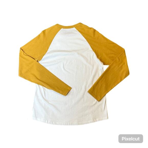 Outerknown Groovy Baseball Tee Men's Medium Sustainable 100% Bronze Cotton - Picture 9 of 9